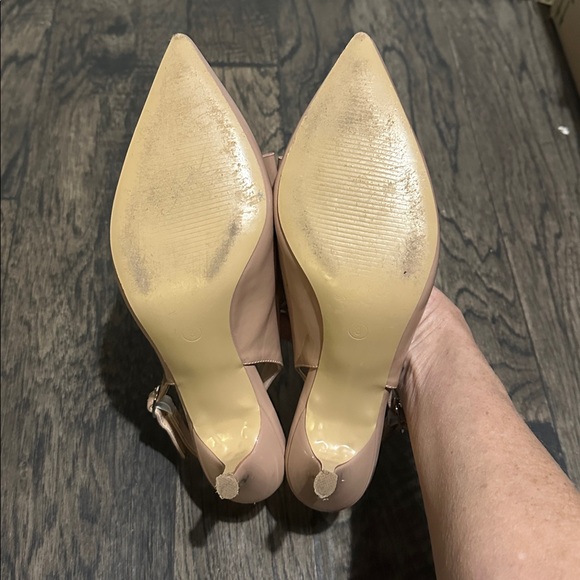 Joy And Love Nude Slingback Heels - Picture 3 of 3